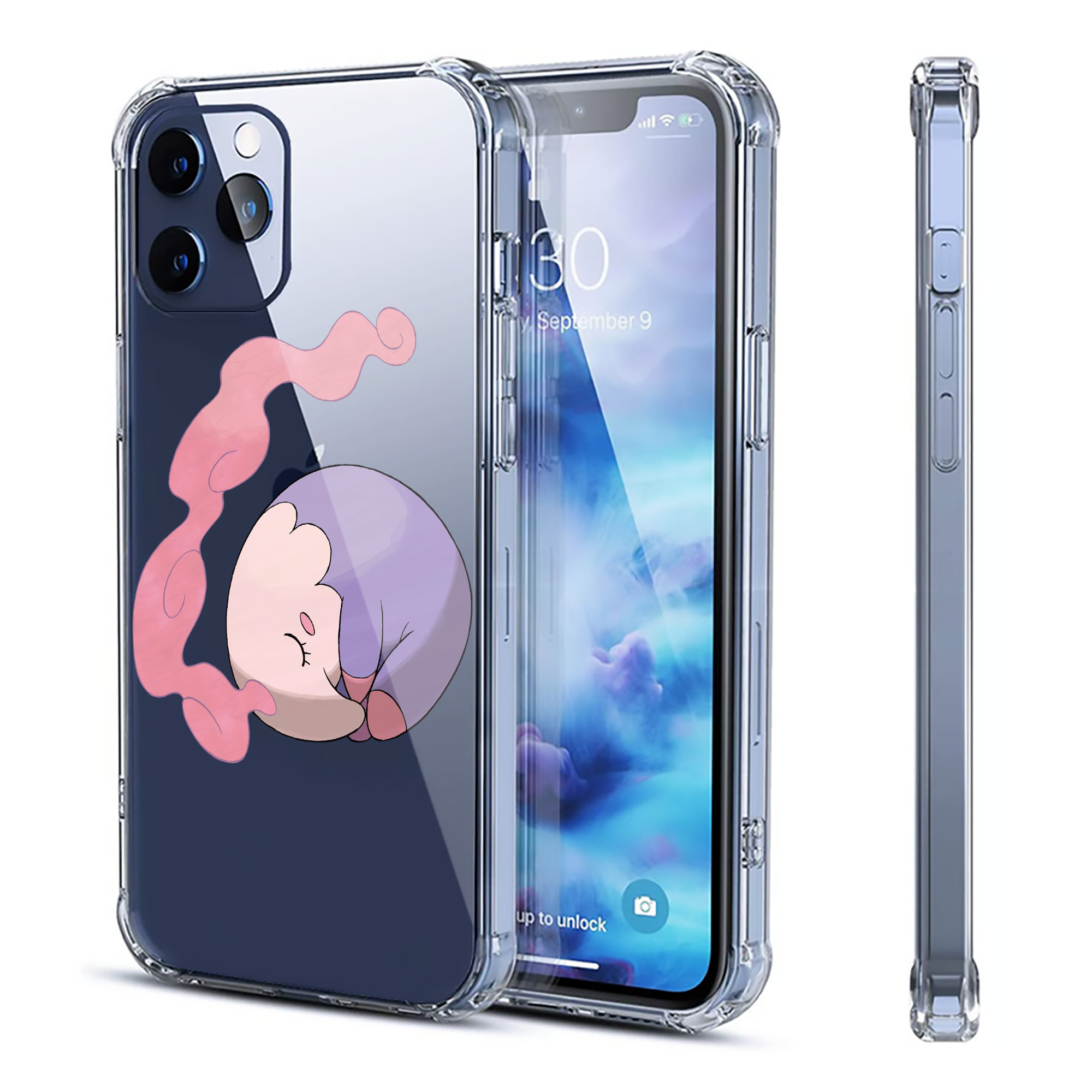 （画像用） ポケットモンスター Pokémon 【iPhone 12シリーズ対応】透明スマホケース（クリアソフトケース）